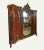 Wood Antique Italian Burlwood Veneer Armoire For Sale - Image 7 of 12
