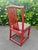 McGuire Vintage McGuire Red Rattan Chinese Officials Hat Dining Chairs, Set of 6 For Sale - Image 4 of 9