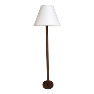 Mid Century Gordon and Jane Martz Teak Floor Lamp with Shade For Sale