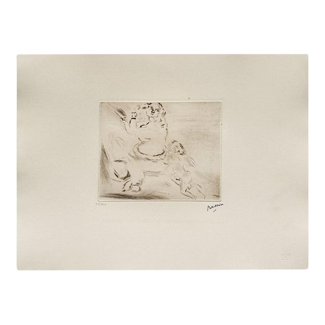1980 Jules Pascin Venus Et l'Amour Etching For Sale
