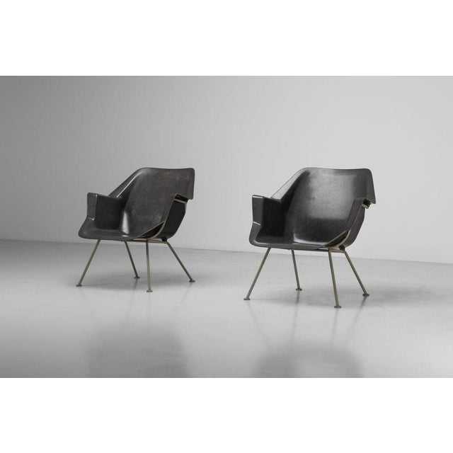 Model 416 Armchairs by Wim Rietveld and Andre Cordemeyer for Gispen, 1957, Set of 2 For Sale - Image 11 of 18