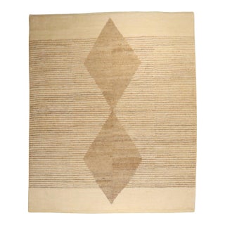 Zabihi Collection Large Contemporary Tulu Mohair Style Turkish Rug - 10'2" x 14'4" For Sale