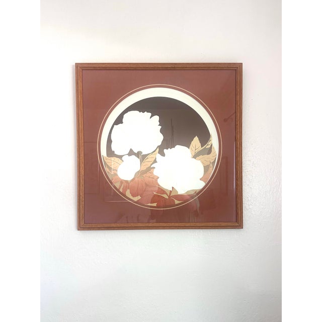 David Allgood Embossed Roses Serigraph | Signed Numbered Art Deco Print (1983) For Sale - Image 10 of 12