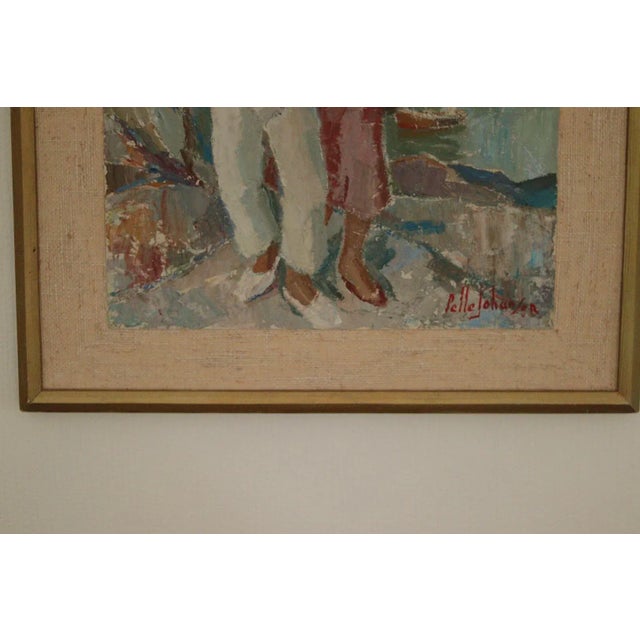 Pelle Johansson, View of Östersund Jämtland, 1950s, Oil on Panel, Framed For Sale - Image 6 of 11