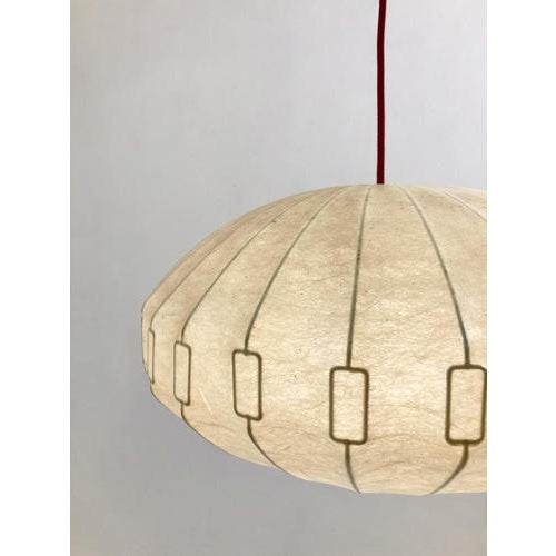 White Mid-Century Modern Pendant Lamp attributed to Achille Castiglioni from Hille, Italy, 1960s For Sale - Image 8 of 12