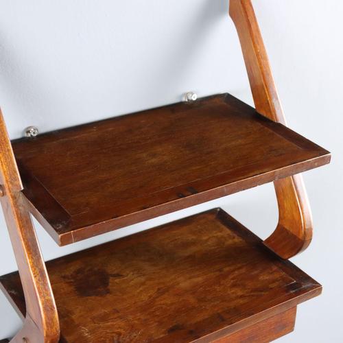 Wood Vintage Wall Unit in Mahogany and Walnut Veneer, 1950s For Sale - Image 7 of 9