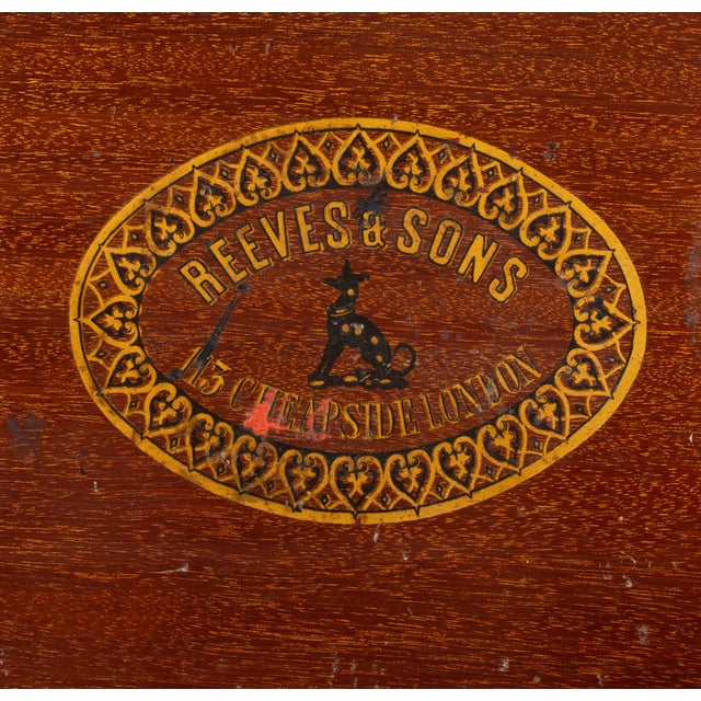 Victorian Campaign Military Artist's Watercolour Box from Reeves & Son For Sale - Image 4 of 18