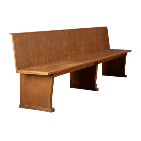 Vintage Oak Bench, 1960s For Sale