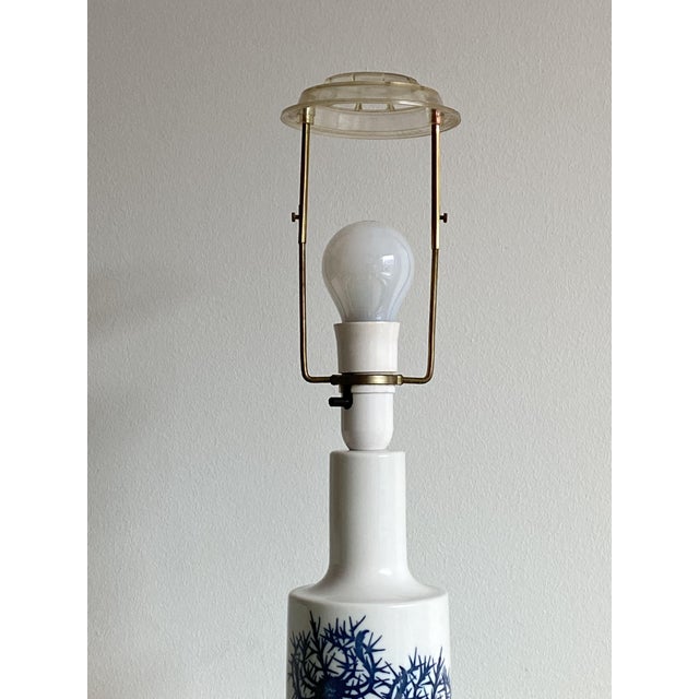 Thistle Table Lamp by Kaj Lange for Royal Copenhagen and Fog & Mørup, 1960s For Sale - Image 9 of 12