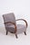 Czech Art Deco Beech Armchair attributed to J. Halabala for Up Zavody, 1930s For Sale - Image 11 of 11