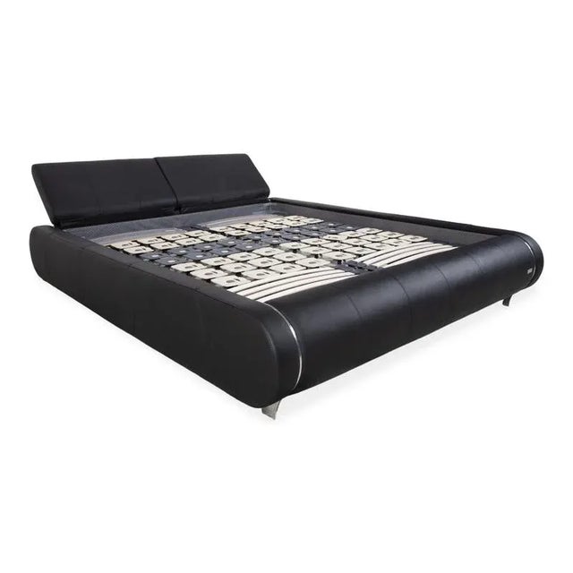 Joop! Swing Leather Bed Black Double Bed For Sale - Image 17 of 17