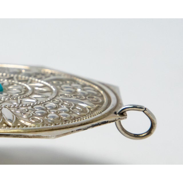 1977 Towle Sterling Ornament "7 Swans a Swimming" With Box and Turquoise Jewel For Sale In Nashville - Image 6 of 8