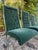 Vintage 1970s Glass & Chrome Dining Set With Hunter Green Cantilever Chairs For Sale - Image 10 of 16