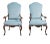 Walnut Tuscan Armchairs - A Pair For Sale