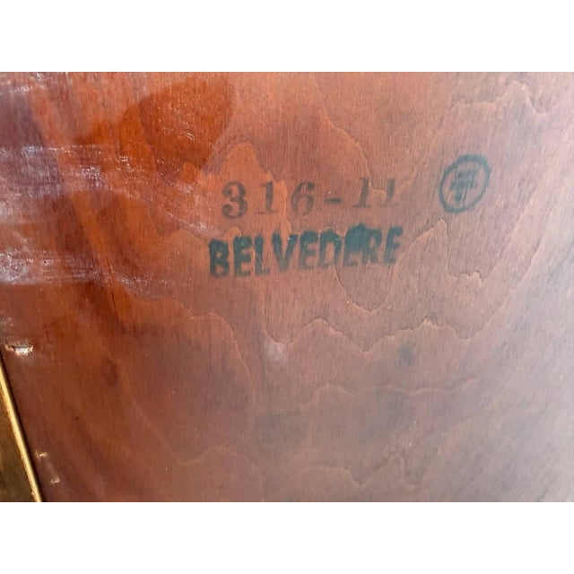 Late 20th Century Kindel Louis XVI French Regency Style Belvedere Dresser With Tambour For Sale - Image 17 of 18