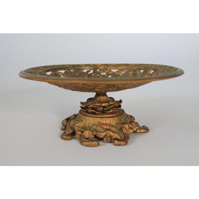 Antique Neoclassical "Iron Art" Tazza Compote Pedestal For Sale - Image 10 of 14