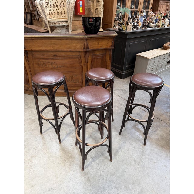 Bar Stools, 1960s, Set of 4 For Sale - Image 10 of 10