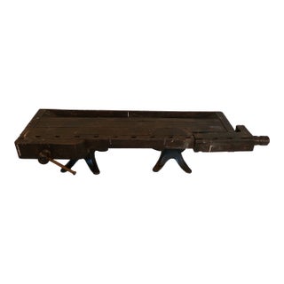 Antique Carpenters Bench Coffee Table For Sale