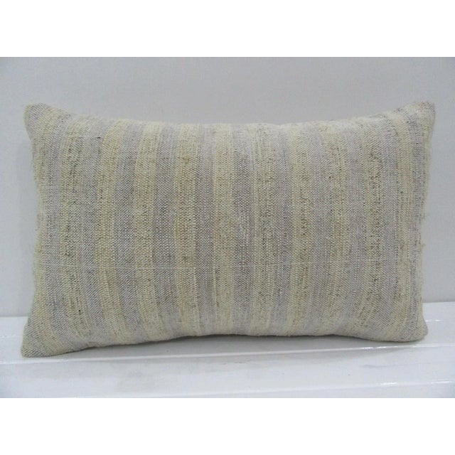 Handmade Natural Turkish Kilim Pillow Cover For Sale - Image 4 of 4