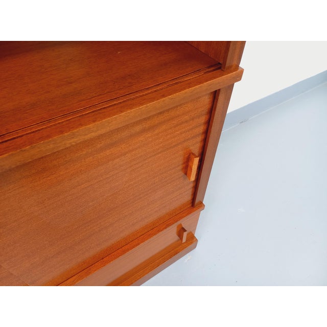 Vintage Oak Bookcase, 1960s For Sale - Image 9 of 13