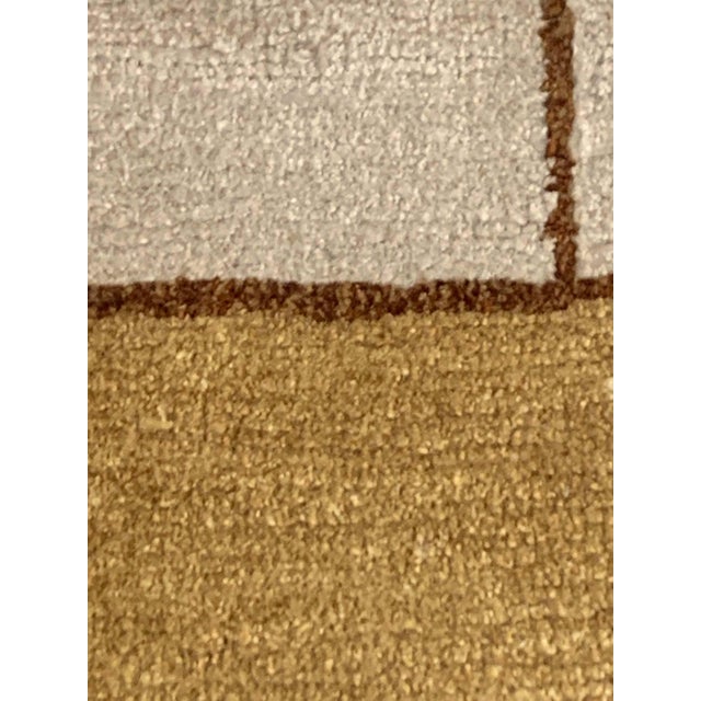 Modern Tibetan Geometric Silk Rug by Doris Leslie Blau For Sale - Image 12 of 14