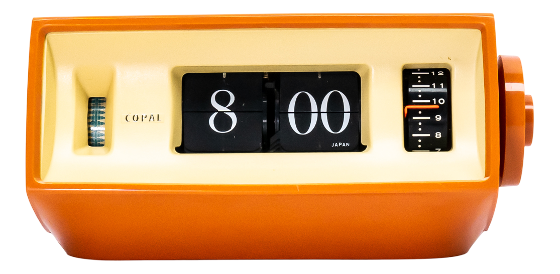 COPAL『折り畳み目覚まし時計』 Copal 701 Alarm Flip Clock, 1970s | Chairish