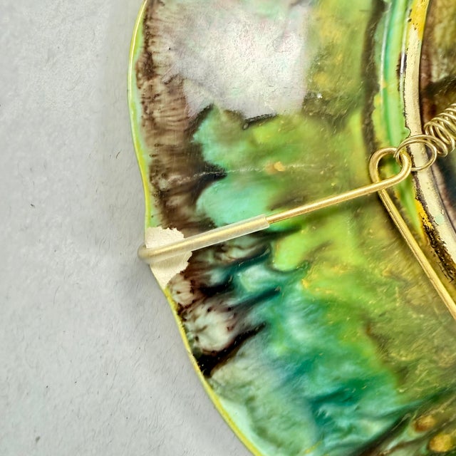 Green Samuel Alcock Strawberry & Grape Leaf Majolica Plates, Set of Two For Sale - Image 8 of 16