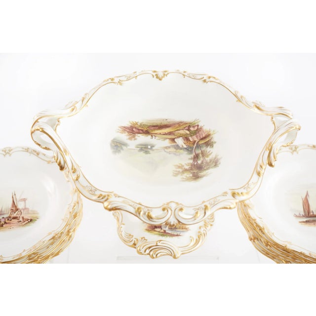 Antique English Porcelain Luncheon Service, 24 Pieces For Sale In New York - Image 6 of 13