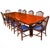 Vintage Regency Revivaltwin Pillar Dining Table and Chairs, Set of 11 For Sale - Image 12 of 12