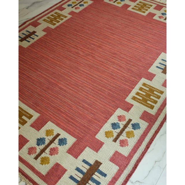 Vintage Swedish Rug by Anna Greta Sjöqvist For Sale - Image 9 of 12
