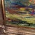 Green 1930s Antique French Oil on Cardboard Painting, Signed, Framed For Sale - Image 8 of 11
