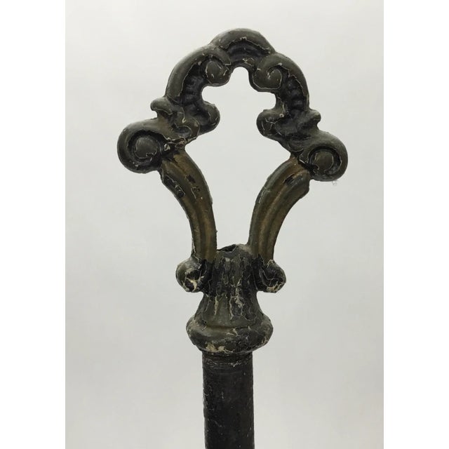 Antique Wrought Iron Floor Lamp For Sale - Image 12 of 13