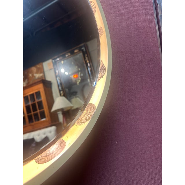 1960s Italian Backlit Wall Mirror With Shell Motif For Sale - Image 11 of 11