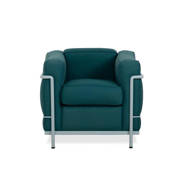 LC 2 Fabric Chairs by Le Corbusier for Cassina, Set of 2 For Sale - Image 16 of 18