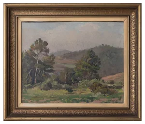 Catalan Artist, Landscape, Oil on Canvas, Framed