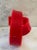 Bright Red Lucite Sculpture For Sale - Image 4 of 9