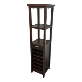 Crate & Barrel Madison Wine Tower For Sale