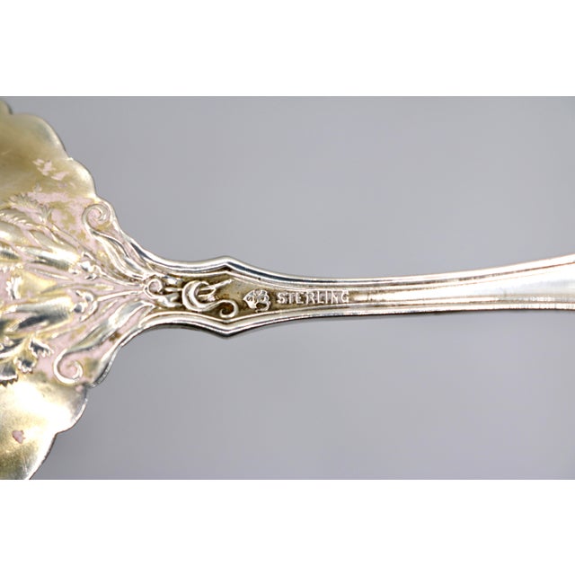 Antique Watson Co. Art Nouveau Sterling Silver "Carnation" Serving Spoon, C. 1905 For Sale - Image 13 of 13