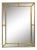 Mid Century Modern Brass Faux Bamboo Wall Mirror Italy For Sale