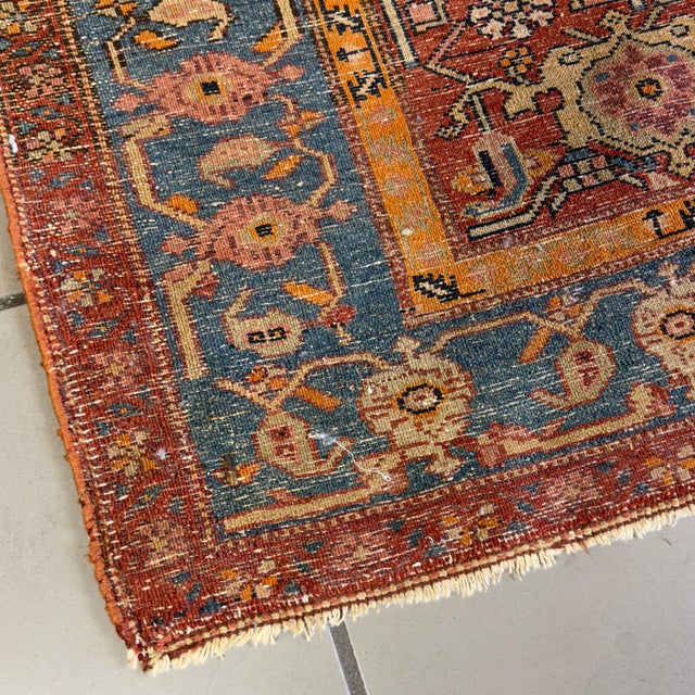Mahal Rug with Floral Motif Exhibition Collection For Sale - Image 6 of 11