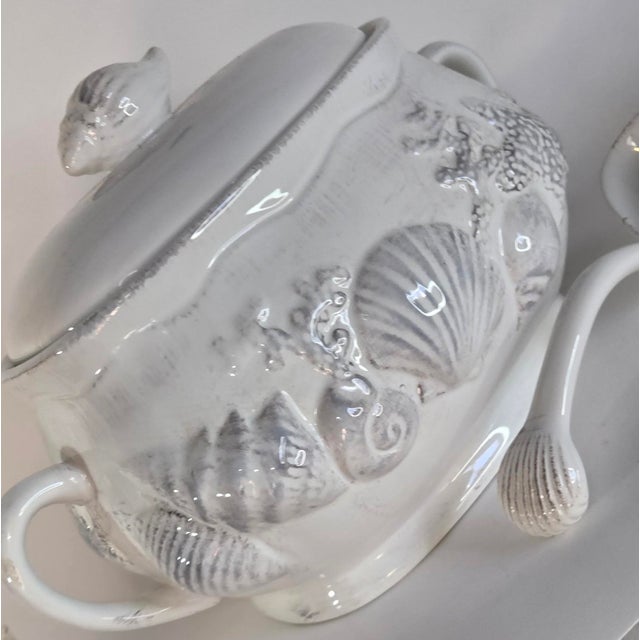 Vintage Seashell Tureen and Ladle- Set of Two For Sale - Image 13 of 13