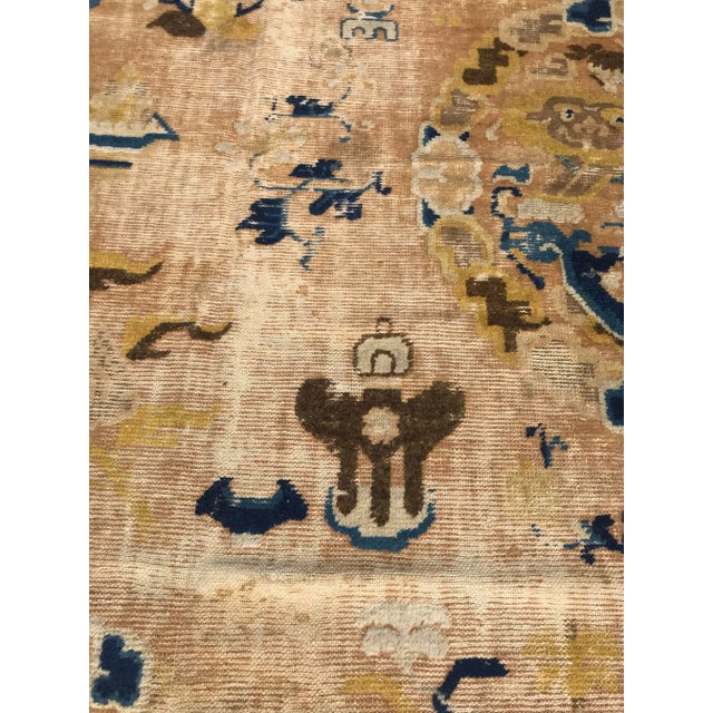 Textile Antique 18th Century Chinese Ningshia Rug - 12′ × 12′ For Sale - Image 7 of 13