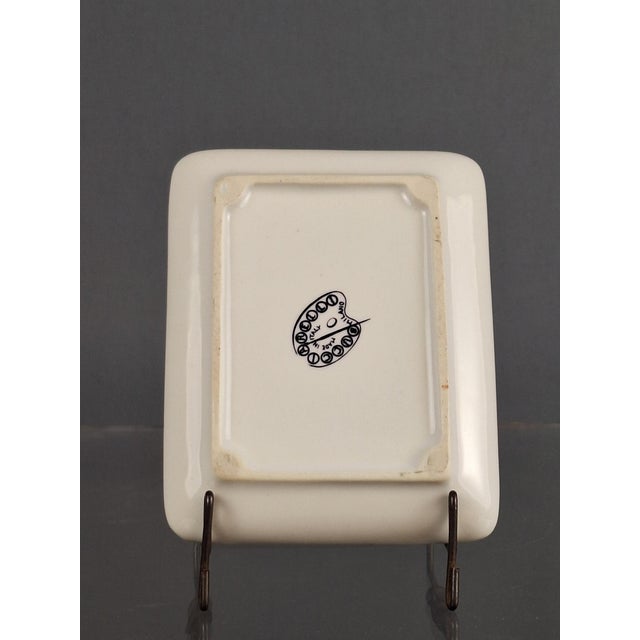 Ceramic Vintage Italian Ceramic Cups and Tray, Italy, 1950s, Set of 3 For Sale - Image 7 of 8