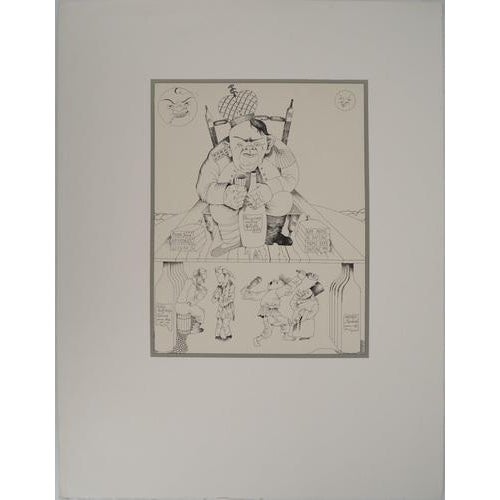 Mikhail CHEMIAKIN (1943) The intoxication of power, circa 1980 Original lithograph On Arches vellum 65 x 50 cm...