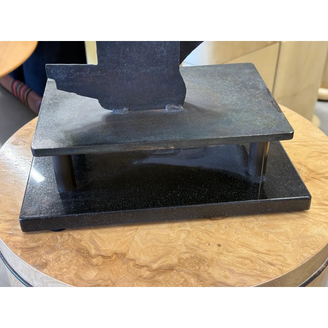 1991 Daniel Stolpe Abstract Iron Sculpture For Sale - Image 9 of 18