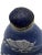 Blue Frosted Beijing Glass Double Gourd Shaped Snuff Bottle With Qianlong Mark For Sale - Image 9 of 11