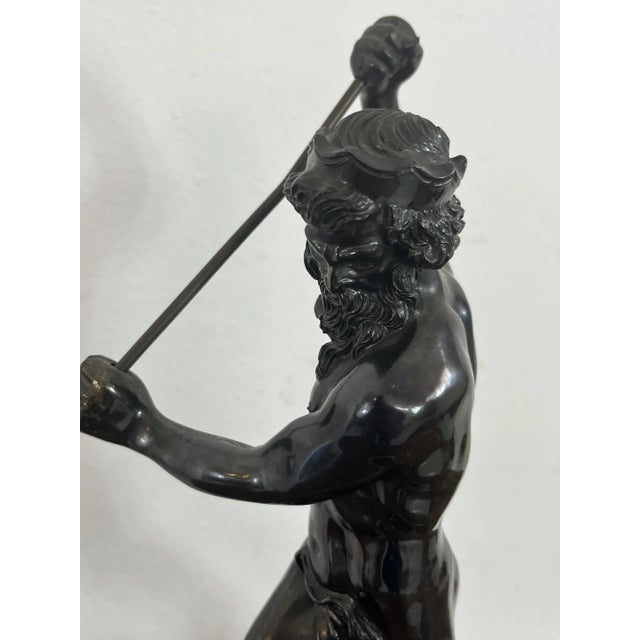 Mid-Century Modern Large Mid-Century Bronze Sculpture of Neptune For Sale - Image 3 of 9