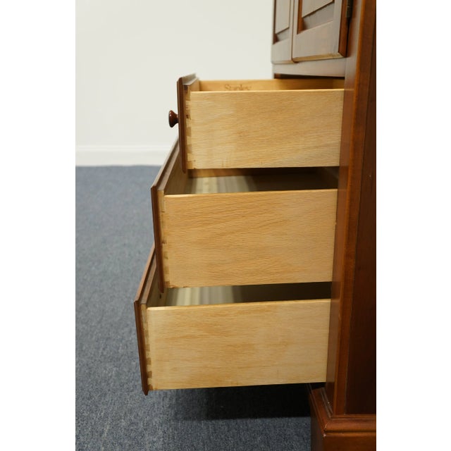 Brown Stanley Furniture Cherry Rustic Country French 40" Clothing / Media Door Chest 21913-70012 For Sale - Image 8 of 13