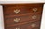 Vintage Georgian Burr Walnut Chest of Drawers, 1950 For Sale - Image 9 of 11
