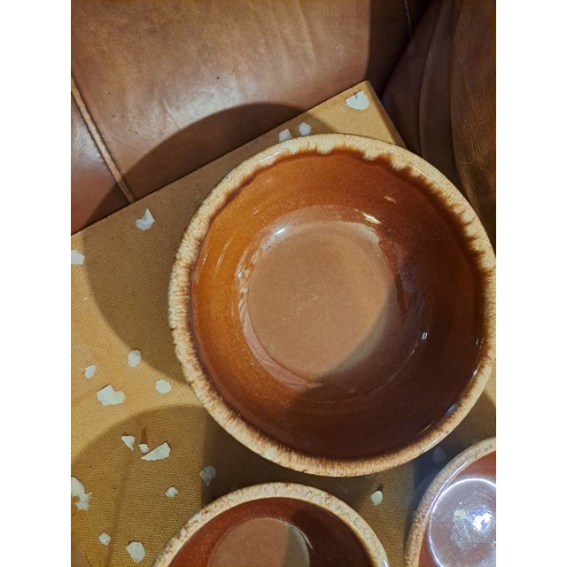 Mexican 1980s Mid-Century McCoy Pottery Mixing Bowl Set- 3 Pieces For Sale - Image 3 of 9